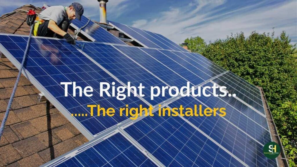Why Solar Projects Fail in Nigeria — and How to Fix It SolarHieght blog post image of a professional solar installer working on a solar rooftop facing a bright sky and a green vegetation