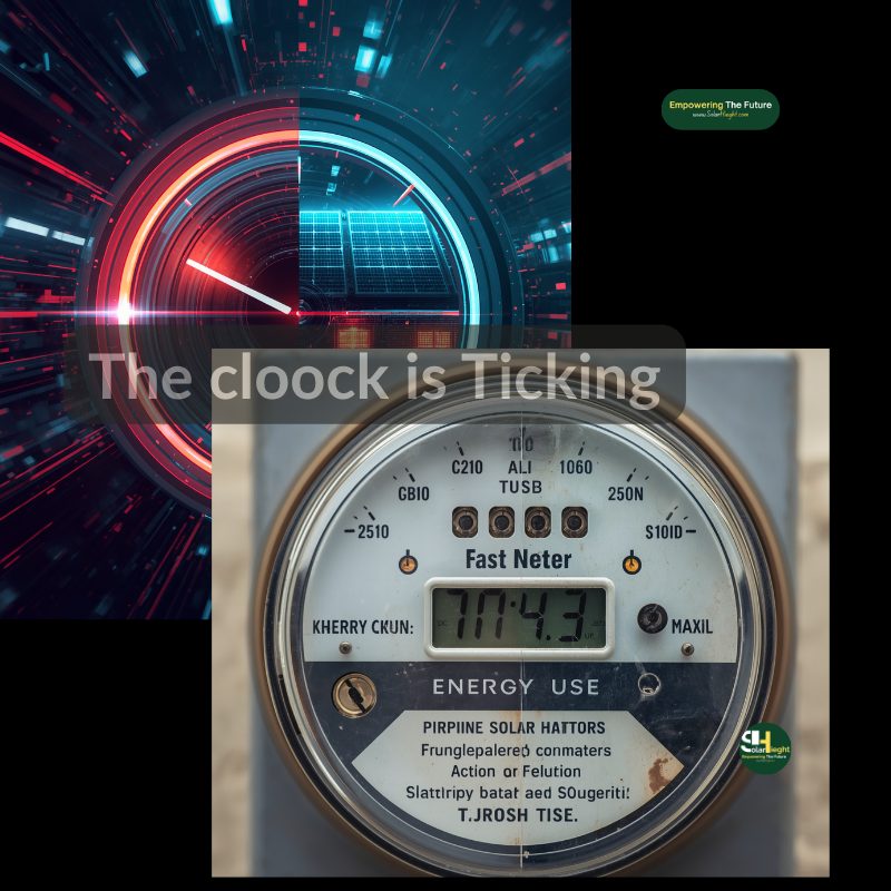 An image of time and a meter depicting the urgent need to make a decision 