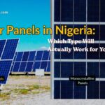 An image of two types of solar panels in Nigeria