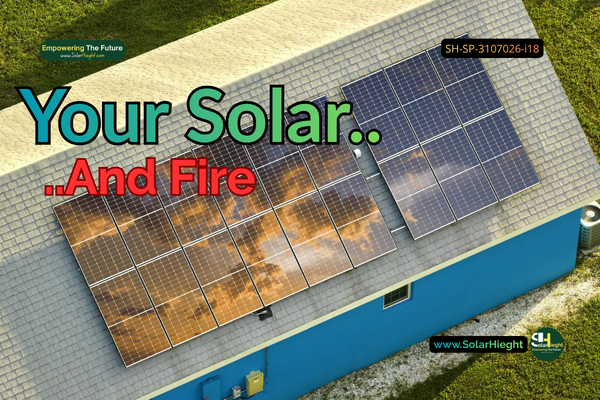 Your Solar Panels Could Burn Your House Down: 5 Deadly Mistakes Nigerian Installers Are Making A solar panel rooftop, highlighting panel placements and minimum 0.13m ventilation spacing that prevents overheating and prevent fire outbreaks.